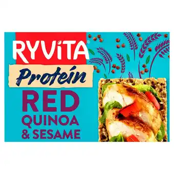 Sainsbury's Ryvita Protein Crunchy Rye Bread Red Quinoa & Sesame 5x40g offer