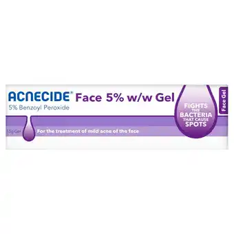 Sainsbury's Acnecide Face 5% w/w Gel 15g offer