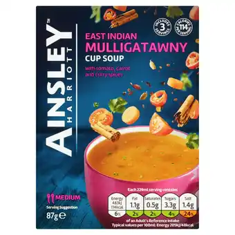 Sainsbury's Ainsley Harriott East Indian Mulligatawny Cup Soup x3 87g offer