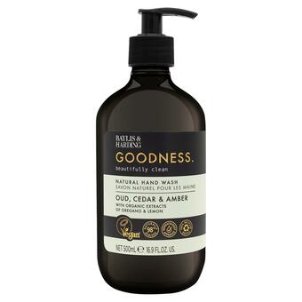 Sainsbury's Baylis & Harding Goodness Oud, Cedar & Amber Natural Hand Wash 500ml offer