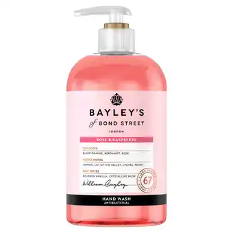 Sainsbury's Bayley's Of Bond Street Rose And Raspberry Luxurious Hand Wash 500ml offer