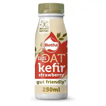 Sainsbury's Biotiful Plant Based Oat Kefir Strawberry 250ml offer