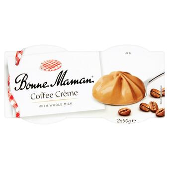Sainsbury's Bonne Maman Coffee Crème with Whole Milk 2x90g offer