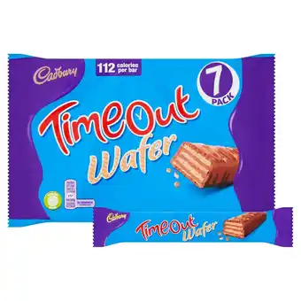 Sainsbury's Cadbury Time Out Wafer Bar Multipack x7 141.4g offer