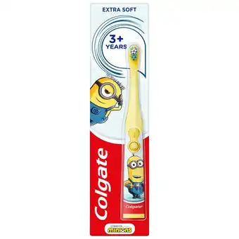 Sainsbury's Colgate Kids Minions Extra Soft Battery Toothbrush, 3+ Years offer
