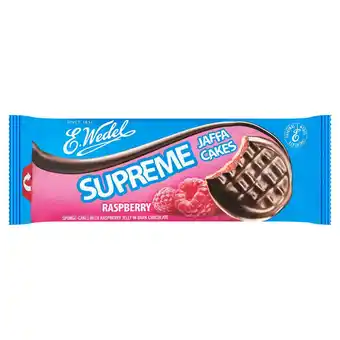 Sainsbury's E. Wedel Jaffa Cakes Raspberry in Dark Chocolate 147g offer
