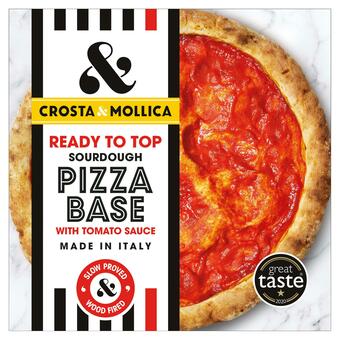 Sainsbury's Crosta & Mollica Ready to Top Pizza Base with Tomato Sauce 270g offer