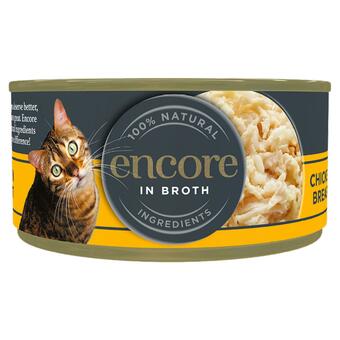 Sainsbury's Encore Natural Chicken In Broth Cat Tin 70g offer