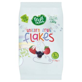 Sainsbury's Fruit Bowl Unicorn Fruit Flakes 5x18g offer