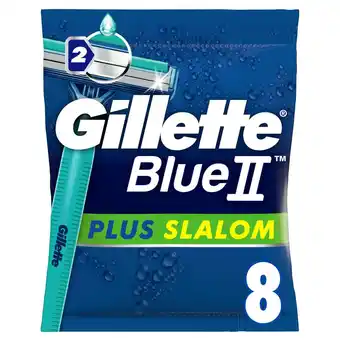Sainsbury's Gillette Blue II Plus Slalom Disposable Razors x8 offer