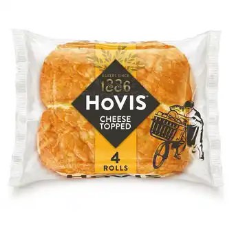 Sainsbury's Hovis Cheese Topped Rolls with Mature Cheddar Cheese x4 offer