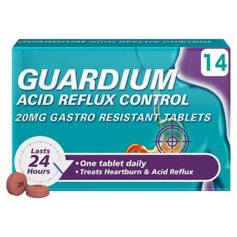 Sainsbury's Guardium Acid Reflux Control 20mg Gastro Resistant Tablets x14 offer