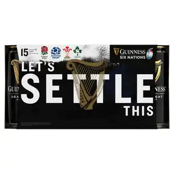 Sainsbury's Guinness Draught Stout Beer Can 15x440ml offer