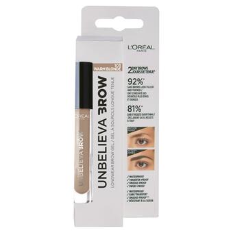 Sainsbury's L'Oreal Paris Unbelieva'brow Long-Lasting Brow Gel 103 Warm Blonde offer