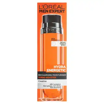 Sainsbury's L'Oreal Men Expert Hydra Energetic Recharging Moisturiser 50ml offer