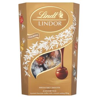 Sainsbury's Lindt Lindor Assorted Chocolate Truffles Box 337g offer
