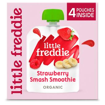 Sainsbury's Little Freddie Organic Strawberry Smash Smoothie 4 x 90g offer