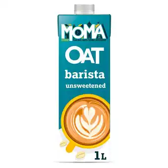 Sainsbury's MOMA Unsweetened Oat Milk Drink Barista Edition 1L offer