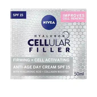 Sainsbury's NIVEA Hyaluron Cellular Filler Anti-Age Day Cream SPF15 offer