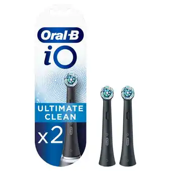 Sainsbury's Oral-B iO Ultimate Clean Black Toothbrush Heads x2 offer