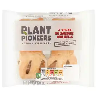 Sainsbury's Plant Pioneer Vegan Snack Rolls 4x30g offer