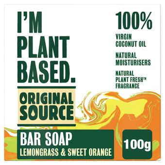 Sainsbury's Original Source I'm Plant Based Lemongrass & Sweet Orange Bar Soap 100g offer
