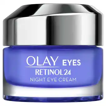 Sainsbury's Olay Retinol 24 Night Eye Cream, Fragrance Free 15ml offer