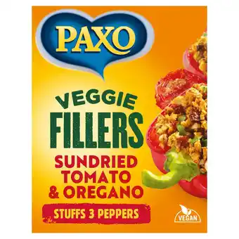 Sainsbury's Paxo Veggie Fillers Sundried Tomato & Oregano 120g offer