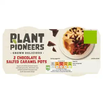 Sainsbury's Plant Pioneers Chocolate & Caramel Pots 2x100g offer