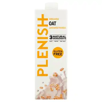Sainsbury's Plenish Organic Oat Dairy Free Milk Alternative 1 Litre offer