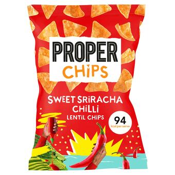 Sainsbury's Properchips Sweet Sriracha Chilli Lentil Chips 85g offer