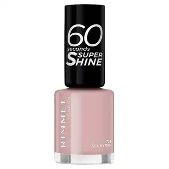 Sainsbury's Rimmel London 60 Seconds Super Shine Sea Nymph Nail Polish offer