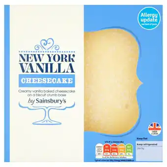Sainsbury's Sainsbury's New York Cheesecake Dessert 550g offer
