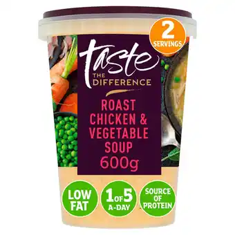 Sainsbury's Sainsbury's Roast Chicken & Vegetable Soup, Taste the Difference 600g offer