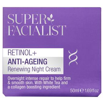Sainsbury's Super Facialist Retinol+ Anti-Ageing Renewing Night Cream 50ml offer
