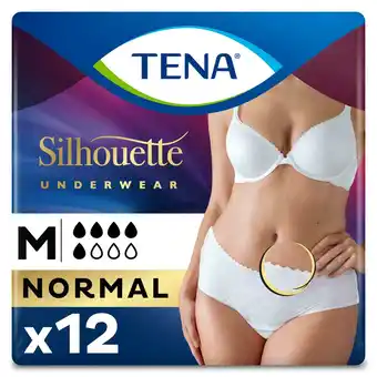 Sainsbury's TENA Lady Silhouette Incontinence Pants Normal Medium x12 offer