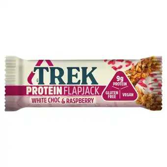 Sainsbury's Trek White Chocolate & Raspberry Protein Flapjack 50g offer