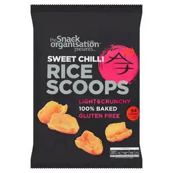 Sainsbury's The Snack Organisation Sweet Chilli Rice Scoops 80g offer