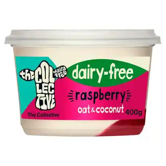 Sainsbury's The Collective Plant Raspberry Greek-Style Yoghurt Alternative 400g offer
