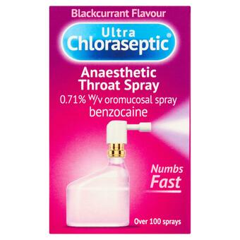 Sainsbury's Ultra Chloraseptic Spray, Blackcurrant 15ml offer