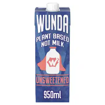Sainsbury's Wunda Unsweetened Plant Based Milk 950ml offer
