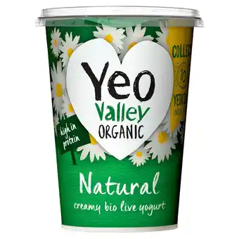 Sainsbury's Yeo Valley Organic Natural Yogurt 500g offer