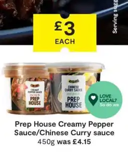 SuperValu Prep House Creamy Pepper Sauce/Chinese Curry Sauce offer