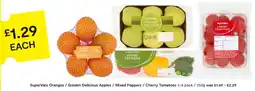 SuperValu SuperValu Oranges / Golden Delicious Apples / Mixed Peppers / Cherry Tomatoes offer