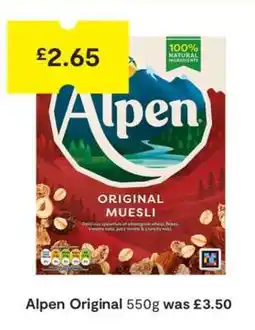 SuperValu Alpen Original 550g offer