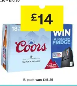 SuperValu Coors 18 pack offer