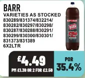 Barr xtra cola