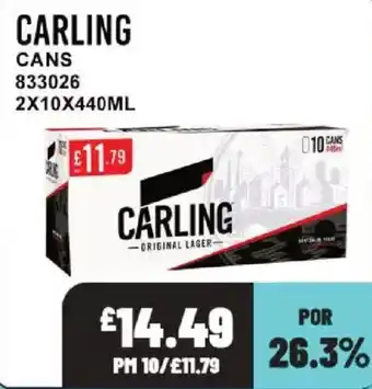 Bestway Carling original lager offer