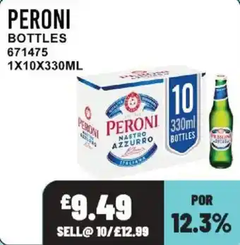 Peroni bottles
