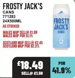 Bestway Frosty Jack's cider offer